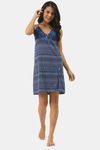 Ms.Lingies Modal Babydoll With Thong - Blue — thumbnail 4