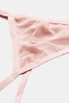Ms.Lingies Lace Babydoll With Thong - Peach — thumbnail 6