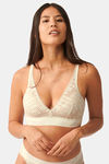 Sloggi Seven Padded Non-Wired Super-Soft Lace Bra - Ecru White — thumbnail 1