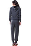 Zivame Cozy Fleece Warmer Onesie With Hood - Black — thumbnail 2