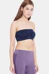C9 Single Layered Non-Wired Full Coverage Tube Bra - Navy — thumbnail 4
