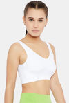C9 Single Layered Non-Wired Full Coverage Bra - White — thumbnail 4