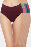 C9 Medium Rise Three-Fourth Coverage Seamless Bikini Panty (Pack Of 6) - Multicolor — thumbnail 1