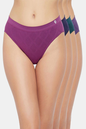 model image of C9 Mid Rise Seamless Bikini Panty (Pack Of 4) - Assorted4
