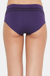 C9 Medium Rise Three-Fourth Coverage Seamless Bikini Panty (Pack Of 2) - Dark Violet Black — thumbnail 10