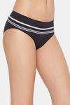 C9 Medium Rise Three-Fourth Coverage Seamless Bikini Panty (Pack Of 2) - Dark Violet Black — thumbnail 3