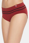 C9 Medium Rise Three-Fourth Coverage Seamless Bikini Panty (Pack Of 2) - Grey Wine — thumbnail 9