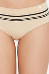 C9 Medium Rise Three-Fourth Coverage Seamless Bikini Panty (Pack Of 2) - Nude Black — thumbnail 11