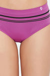 C9 Medium Rise Three-Fourth Coverage Seamless Bikini Panty (Pack Of 2) - Dusty Cedar Purple — thumbnail 11