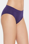 C9 Medium Rise Three-Fourth Coverage Seamless Bikini Panty (Pack Of 2) - Dark Violet Black — thumbnail 8