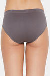 C9 Medium Rise Three-Fourth Coverage Seamless Bikini Panty (Pack Of 2) - Dark Violet Dark Grey — thumbnail 5
