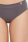 C9 Medium Rise Three-Fourth Coverage Seamless Bikini Panty (Pack Of 2) - Dark Violet Dark Grey — thumbnail 6