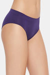 C9 Medium Rise Three-Fourth Coverage Seamless Bikini Panty (Pack Of 2) - Dark Violet Dark Grey — thumbnail 8