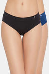 C9 Medium Rise Three-Fourth Coverage Seamless Bikini Panty (Pack Of 2) - Dark Bluee Black — thumbnail 1