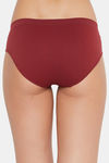 C9 Medium Rise Three-Fourth Coverage Seamless Bikini Panty (Pack Of 2) - Dark Green Wine — thumbnail 10