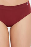 C9 Medium Rise Three-Fourth Coverage Seamless Bikini Panty (Pack Of 2) - Dark Green Wine — thumbnail 11