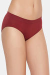 C9 Medium Rise Three-Fourth Coverage Seamless Bikini Panty (Pack Of 2) - Dark Green Wine — thumbnail 8