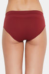 C9 Medium Rise Three-Fourth Coverage Seamless Bikini Panty (Pack Of 2) - Black Wine — thumbnail 10