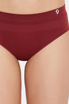 C9 Medium Rise Three-Fourth Coverage Seamless Bikini Panty (Pack Of 2) - Black Wine — thumbnail 11