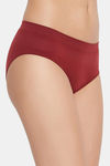 C9 Medium Rise Three-Fourth Coverage Seamless Bikini Panty (Pack Of 2) - Black Wine — thumbnail 8