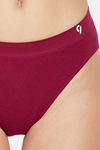 C9 Medium Rise Three-Fourth Coverage Seamless Bikini Panty (Pack Of 2) - Navy Beet Red — thumbnail 6
