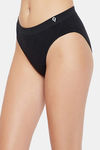 C9 Medium Rise Three-Fourth Coverage Seamless Bikini Panty (Pack Of 2) - Black Black — thumbnail 3