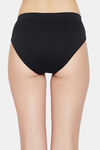 C9 Medium Rise Three-Fourth Coverage Seamless Bikini Panty (Pack Of 2) - Black Black — thumbnail 4
