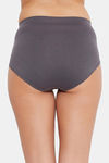 C9 Medium Rise Three-Fourth Coverage Seamless Bikini Panty (Pack Of 2) - Black Grey — thumbnail 10