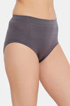 C9 Medium Rise Three-Fourth Coverage Seamless Bikini Panty (Pack Of 2) - Black Grey — thumbnail 8