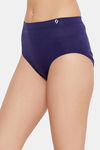 C9 Medium Rise Three-Fourth Coverage Seamless Bikini Panty (Pack Of 2) - Black Viole — thumbnail 9