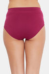 C9 Medium Rise Three-Fourth Coverage Seamless Bikini Panty (Pack Of 2) - Blue Horizon Dark Red — thumbnail 10