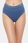 C9 Medium Rise Three-Fourth Coverage Seamless Bikini Panty (Pack Of 2) - Blue Horizon Dark Red — thumbnail 2