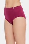 C9 Medium Rise Three-Fourth Coverage Seamless Bikini Panty (Pack Of 2) - Blue Horizon Dark Red — thumbnail 9