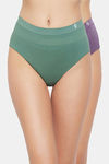 C9 Medium Rise Three-Fourth Coverage Seamless Bikini Panty (Pack Of 2) - Light Violet Green — thumbnail 1