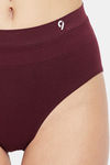 C9 Medium Rise Three-Fourth Coverage Seamless Bikini Panty (Pack Of 2) - Wine Dark Green — thumbnail 11