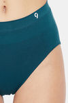 C9 Medium Rise Three-Fourth Coverage Seamless Bikini Panty (Pack Of 2) - Wine Dark Green — thumbnail 6