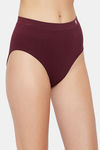 C9 Medium Rise Three-Fourth Coverage Seamless Bikini Panty (Pack Of 2) - Wine Dark Green — thumbnail 8
