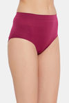C9 Medium Rise Three-Fourth Coverage Seamless Bikini Panty (Pack Of 2) - Wine Dark Red — thumbnail 3