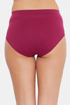 C9 Medium Rise Three-Fourth Coverage Seamless Bikini Panty (Pack Of 2) - Wine Dark Red — thumbnail 5