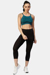 C9 Airwear Polyamide Regular Back Sports Bra - Dark Green — thumbnail 2