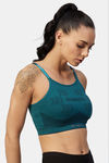 C9 Airwear Polyamide Regular Back Sports Bra - Dark Green — thumbnail 4