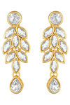 Peora Gold Plated Brass Crystal Pearl Choker Necklace & Drop Earring Jewellery Set (PF24N10204MNT) — thumbnail 6