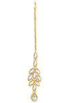 Peora Gold Plated Brass Crystal Pearl Choker Necklace & Drop Earring Jewellery Set (PF24N10204MNT) — thumbnail 7