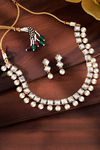 Peora Traditional Gold Plated Kundan Brass Choker Necklace Earring Jewellery Set (PF24N2810W) — thumbnail 2