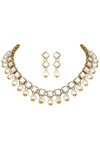 Peora Traditional Gold Plated Kundan Brass Choker Necklace Earring Jewellery Set (PF24N2810W) — thumbnail 3