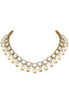 Peora Traditional Gold Plated Kundan Brass Choker Necklace Earring Jewellery Set (PF24N2810W) — thumbnail 5