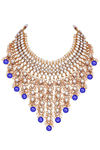 Peora Gold Plated Brass Kundan Necklace & Earring Jewellery Maang Tikka Set (PF25N1177B) — thumbnail 5