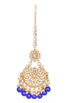 Peora Gold Plated Brass Kundan Necklace & Earring Jewellery Maang Tikka Set (PF25N1177B) — thumbnail 7