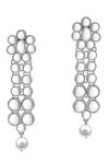 Peora Silver Plated Brass And Kundan Long Necklace Earring Set Jewellery (PF25N867RW) — thumbnail 5