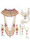 Peora Traditional  Brass Gold Plated Kundan Dulhan Bridal Jewellery Set (PF36BR10R) — thumbnail 3